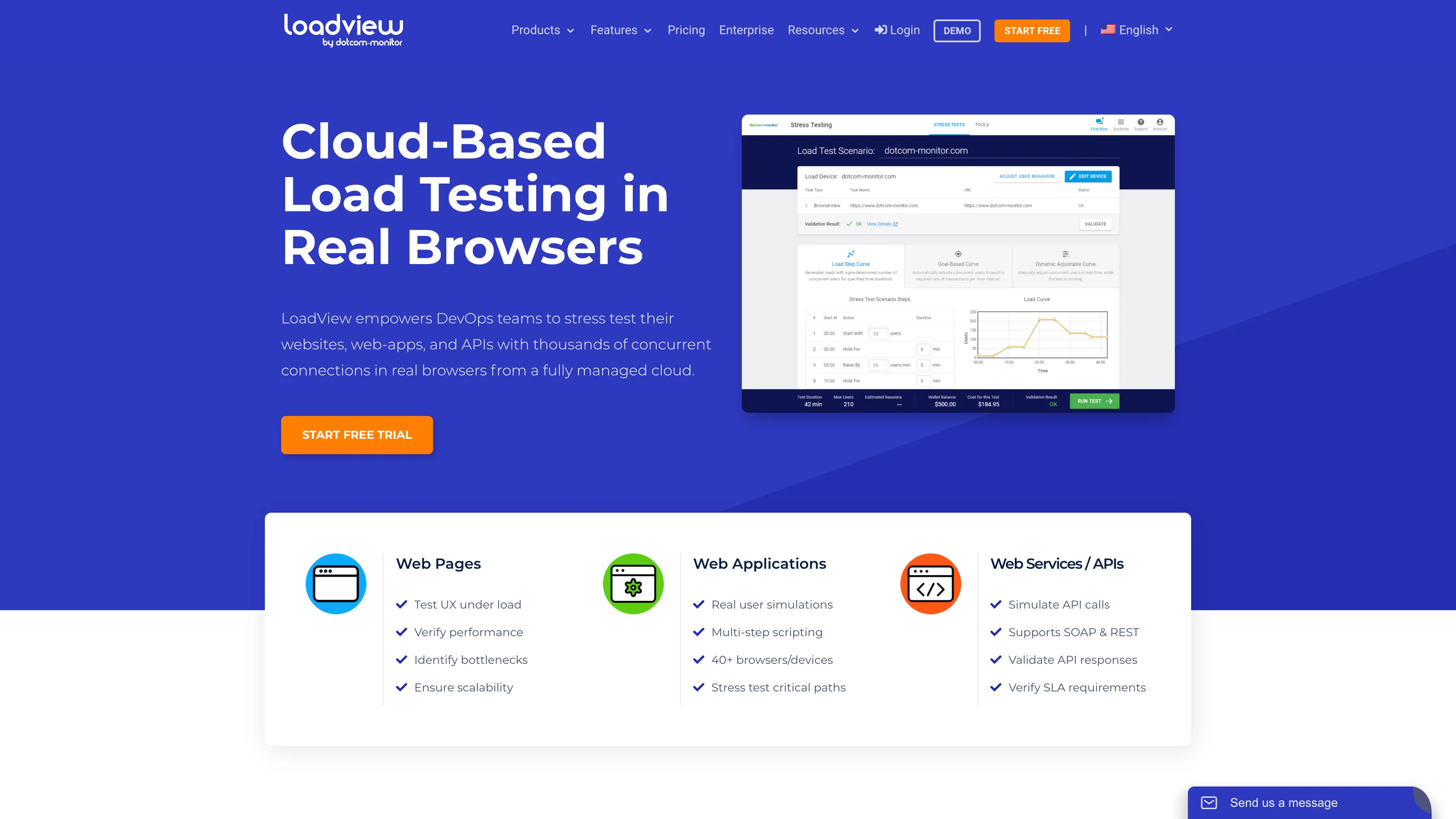 LoadView homepage LoadView