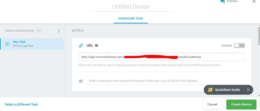 OAuth login URL