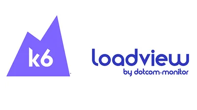 k6 与 LoadView by Dotcom-Monitor 标志