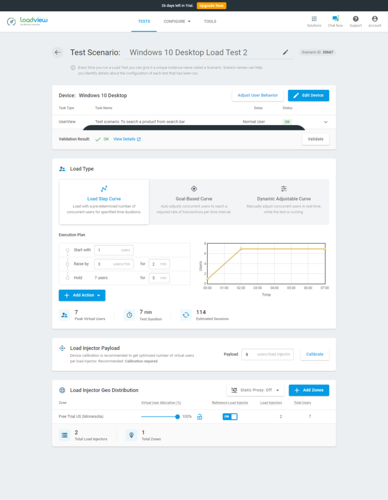 Test de charge du site magento