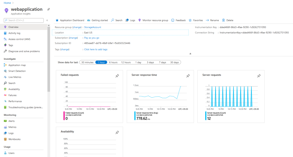 Insights de aplicativos