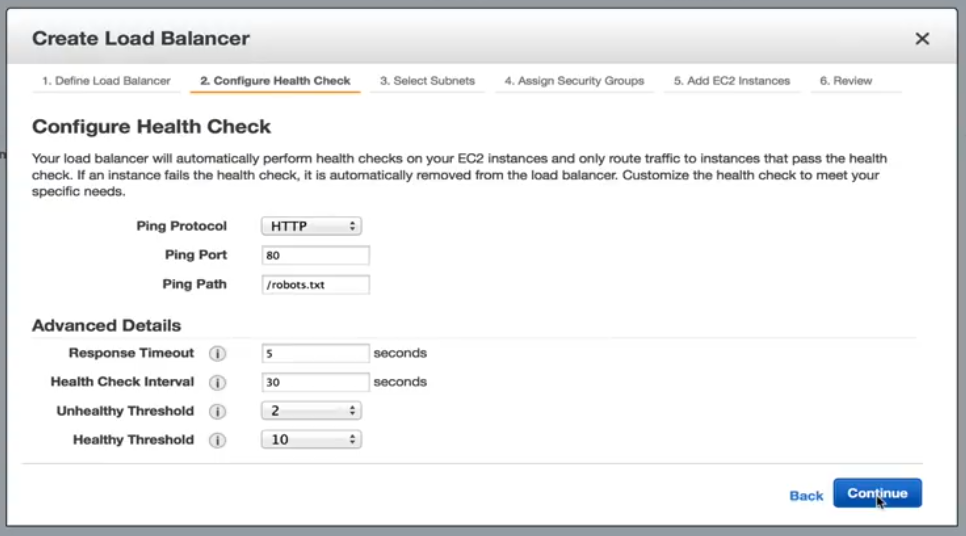 Configure Health Check