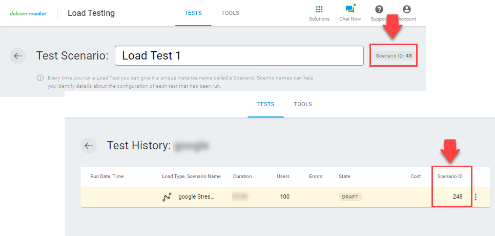 Docker load test scenario