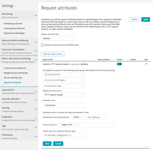 DynaTrace Configuration