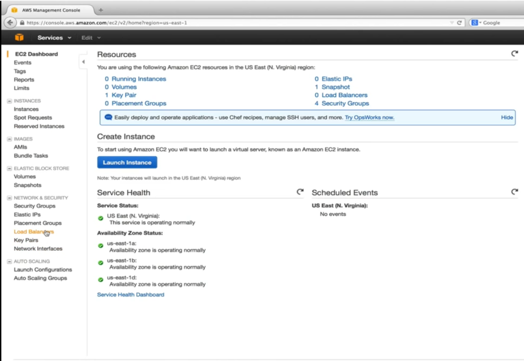 EC2 Dashboard_Network и безопасность