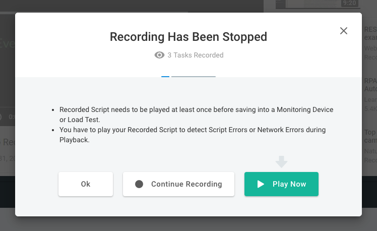 EveryStep Recording Stopped