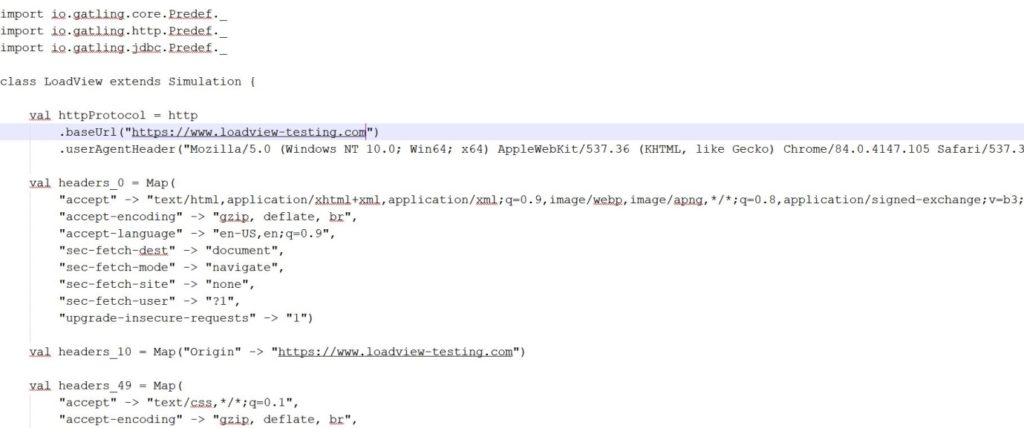 Gatling-Simulationsdatei
