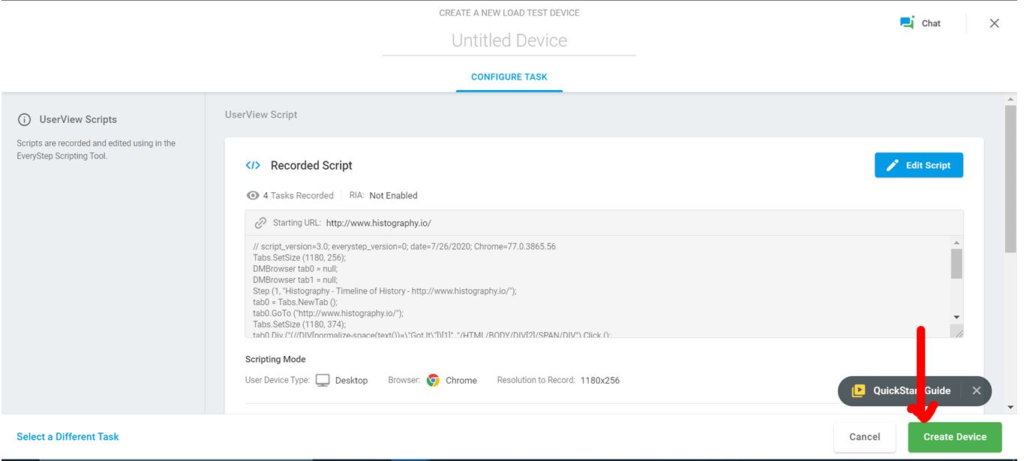 Tarea de configuración de JavaScript