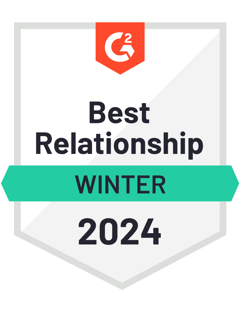 G2 LoadTestingTools BestRelationship Winter 2024 (G2 ロードテスティングツール ベストリレーションシップ ウィンター 2024)