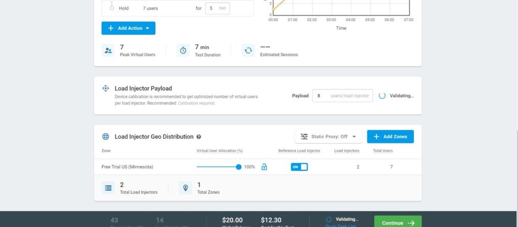 LoadView Load Injector Geo Distribution