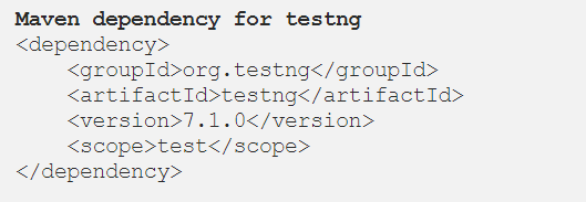 Maven dépendance TestNG