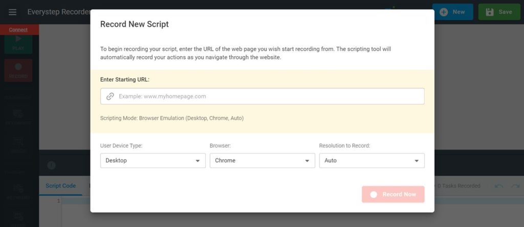 OAuth record new script