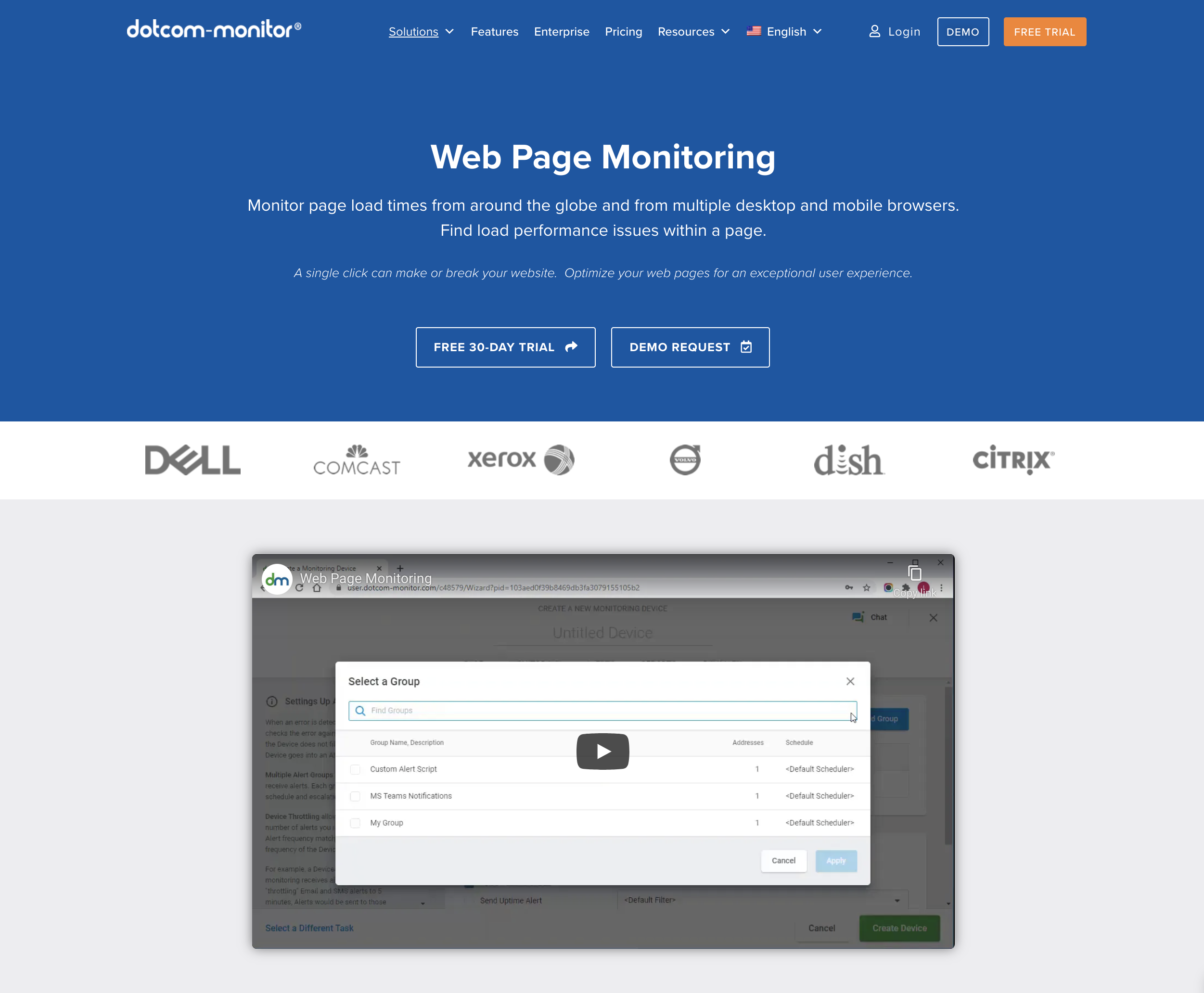 Web Page Monitoring